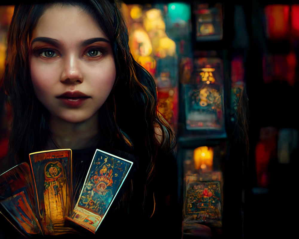 Shuffling Tarot Cards