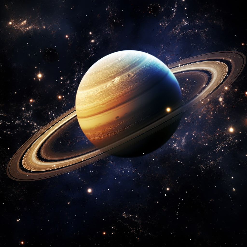 Saturn Planet in Space
