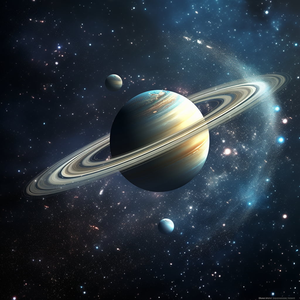 Saturn Planet in Space